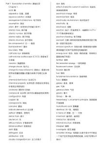 AP化學(xué)單詞