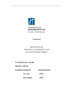 電容電感電磁Induktive, Kapazitive und Magnetfeldsensoren