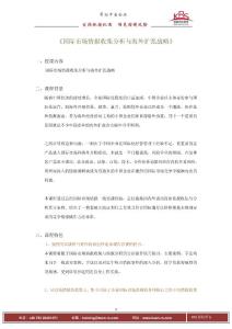 《國際市場(chǎng)情報(bào)收集分析》