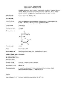 標(biāo)準(zhǔn)_ASCORBYL STEARATE-抗壞血酸硬脂酸酯