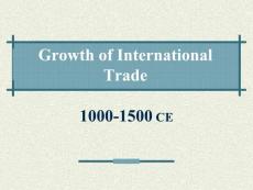 International Trade Growth