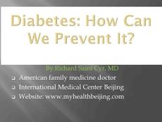 Diabetes Prevention
