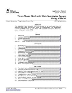 MSP430三相電能表