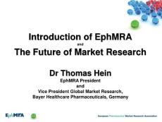 Intro of EphMRA