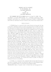 AGREEMENT AND PLAN OF MERGER