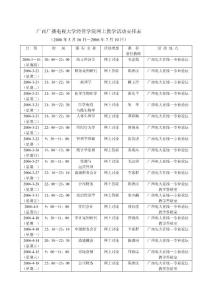 廣西廣播電視大學(xué)經(jīng)管學(xué)院網(wǎng)上教學(xué)活動(dòng)安排表