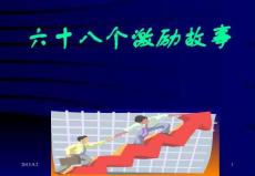 六十八個激勵故事員工心態(tài)激勵觀念勵志公司早會晨會夕
