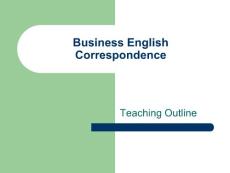 外貿(mào)函電Business English Correspondence.ppt1