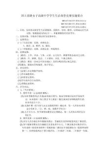 某女子高級中學學生生活榮譽競賽實施要點