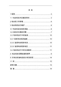 電動(dòng)機(jī)維護(hù)與保養(yǎng)畢業(yè)論文