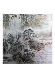 鹿啟勇山水畫作品57
