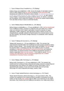 Case of Antaeus Group Investment co