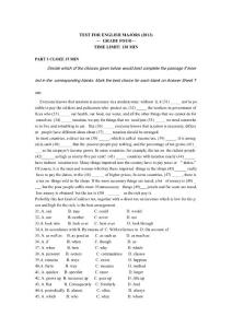 2013英語專業四級真題及答案