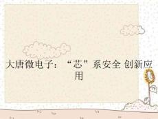 大唐微電子：“芯”系安全 創新應用