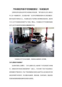 汽車操控升級不可忽略的部分：車身強化件