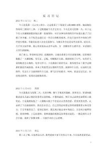 會(huì)計(jì)專(zhuān)業(yè)實(shí)習(xí)日記