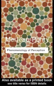 知覺現(xiàn)象學(xué)