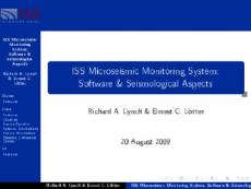 ECL_ISSI_SoftwareAndSeismologicalAspects