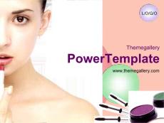美容化裝品宣傳PPT模板