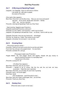 Role Play Pinocchio，皮諾曹，輕松英語(yǔ)名作欣賞，排排戲臺(tái)詞