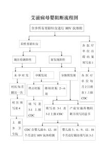 艾滋病母嬰阻斷流程圖