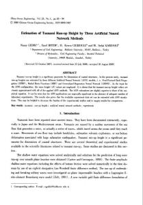 Estimation of Tsunami Run-up Height by Three Artificial Neural  Network Methods