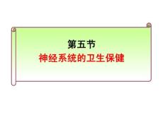 新濟南版七下3.5.5神經系統(tǒng)的衛(wèi)生保健