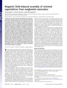 氧化鐵納米方塊粒子組成的超晶格陣列