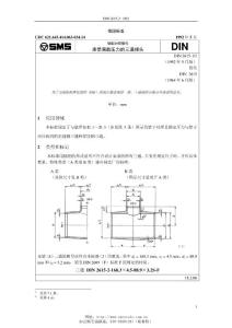 DIN 2615-2 鋼制對焊管件 承受滿載壓力的三通接頭