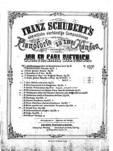 改编舒伯特作品 钢琴谱 Schubert－dietrich 8 variationen on a french lied 乐谱