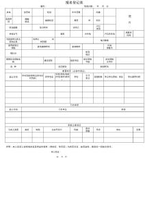 員工報名登記表