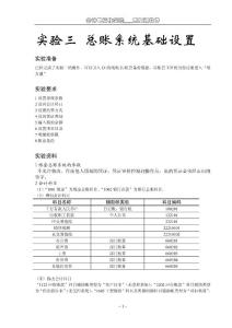2010實驗三 總賬系統(tǒng)基礎設置3.20