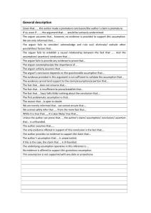 argument中的fallacy描述 GMAT