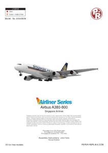 空中客车A380纸模型电子版