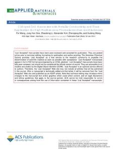 Cl-Doped ZnO Nanowires with Metallic Conductivity and Their Application for High-Performance Photoelectrochemical Electrodes