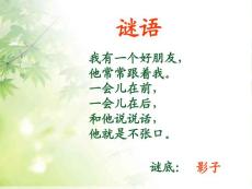 9.一年级语文影子