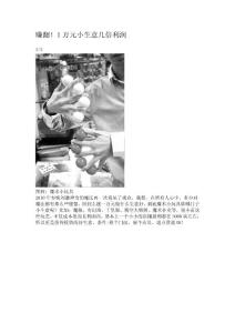 賺翻！1萬元小生意幾倍利潤（組圖）