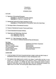 《国际经济学》 多米尼克 萨尔瓦 第八版习题答案