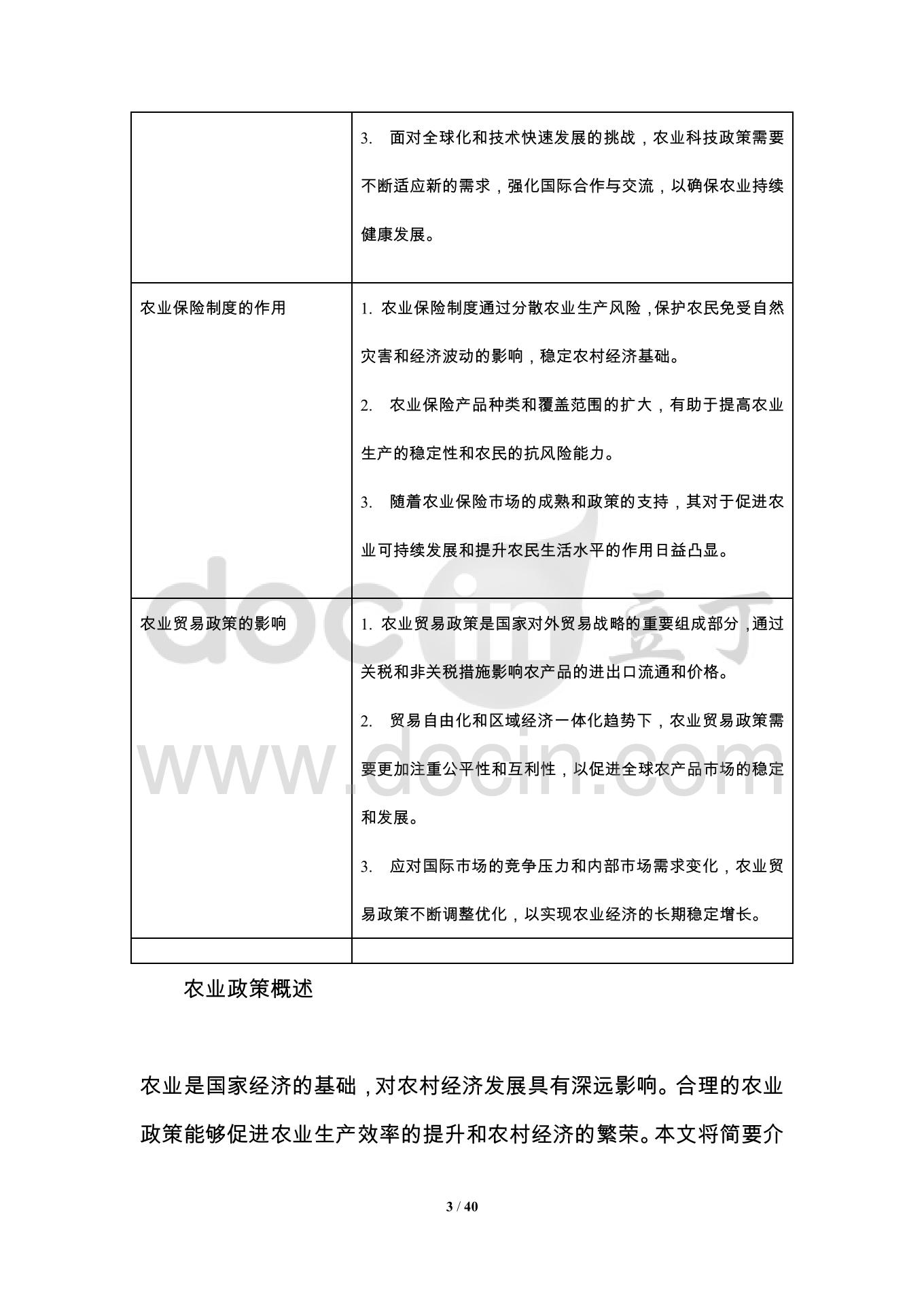 农业政策对农村经济的影响-深度研究